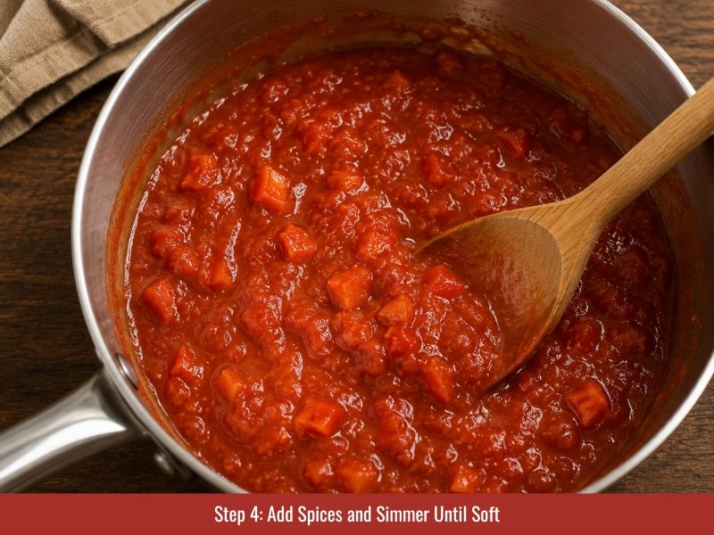 step 4 of making habanero hot sauce