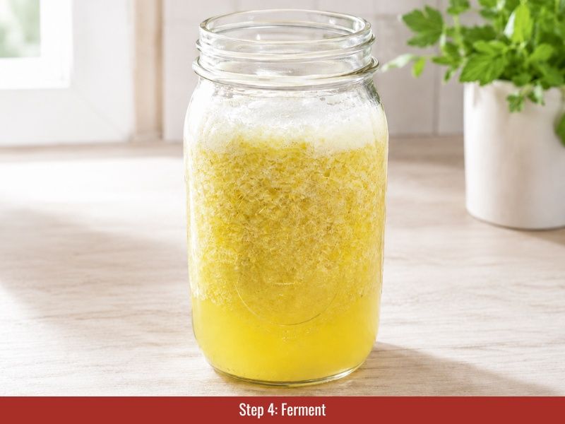 Ferment pepperoncini hot sauce