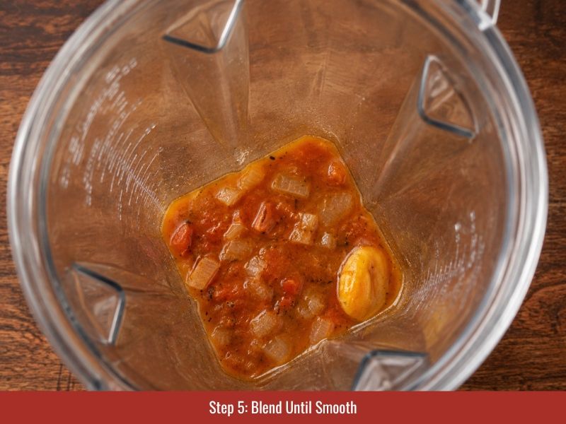 step 5 of making habanero hot sauce
