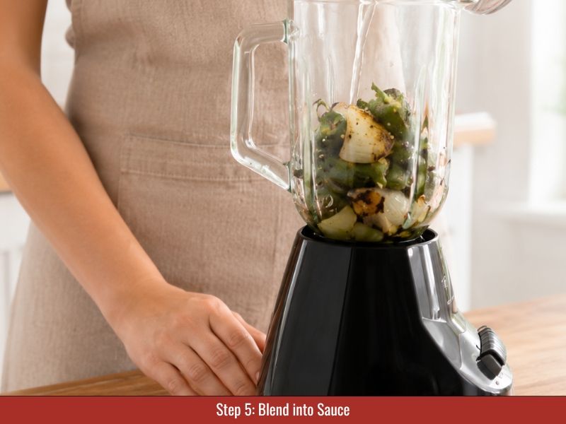 Smoked ingredients blended with vinegar until smooth