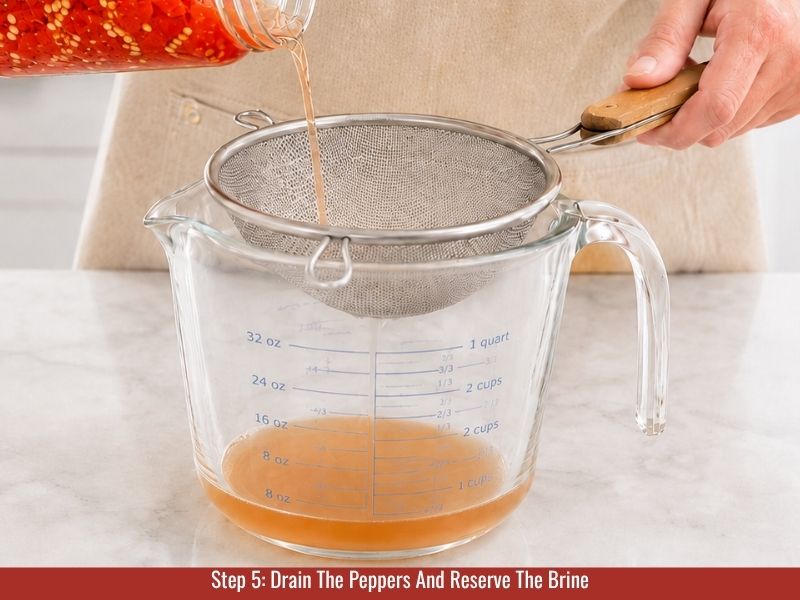 Drain The Peppers And Reserve The Brine