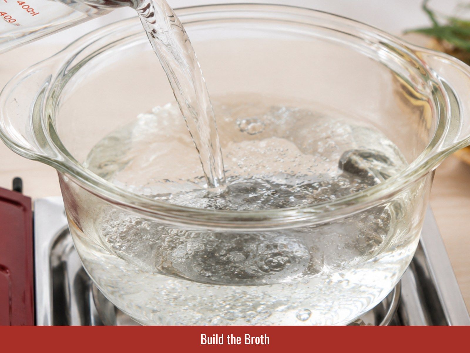 Add water, fish sauce, sugar, and tamarind to make broth