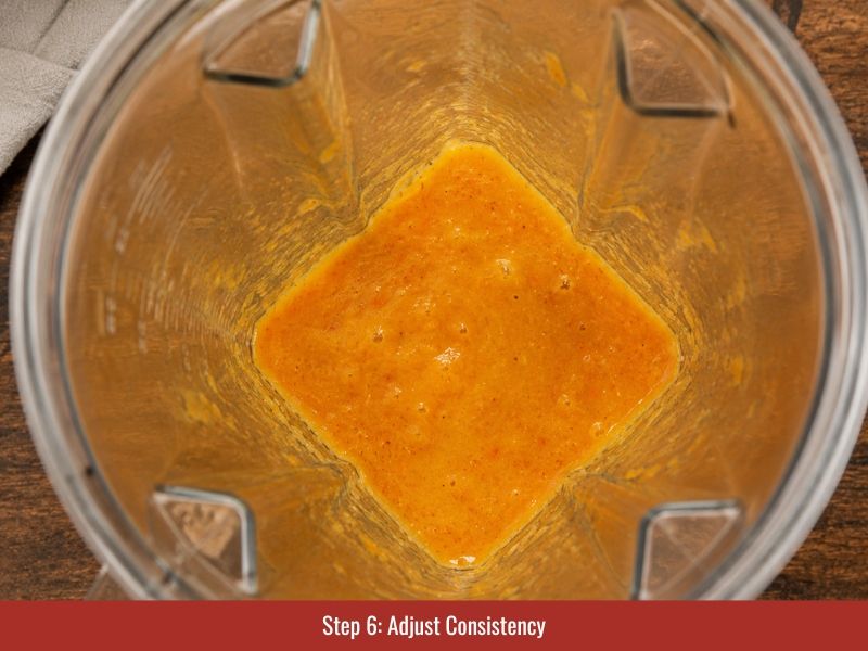 step 6 of making habanero hot sauce