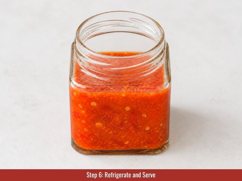Store and serve Lebanese hot sauce