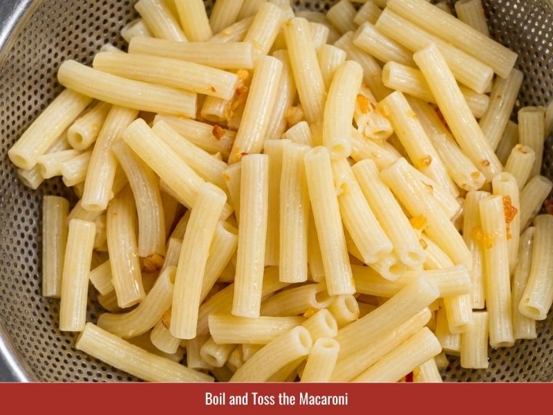 Cooking macaroni separately and coating it with fried shallot oil before serving