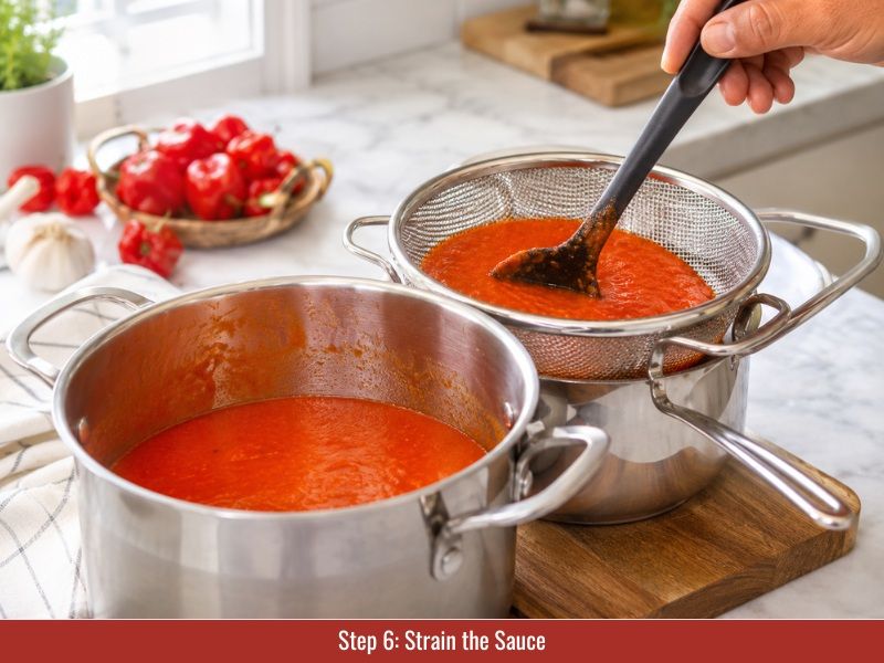 Strain Trinidad Scorpion hot sauce