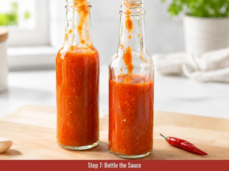 Bottle Thai chili hot sauce
