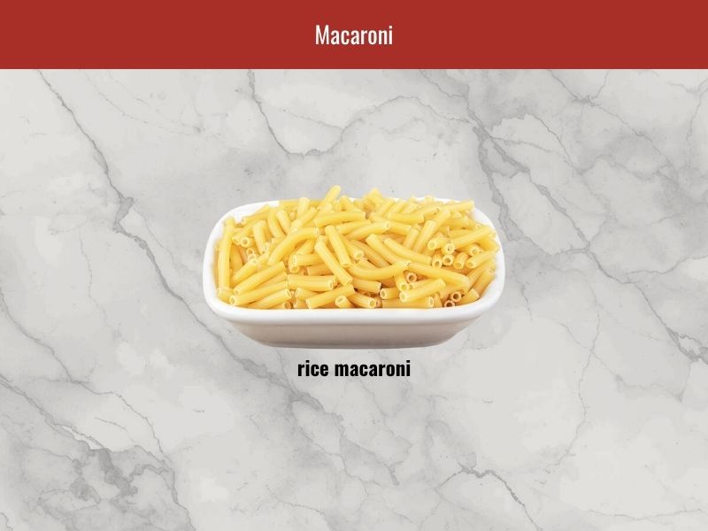Vietnamese sup nui macaroni ingredients including rice macaroni used for soft pasta texture in broth