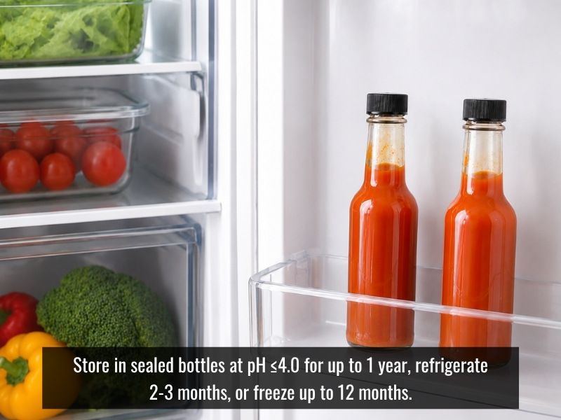 Store Tabasco hot sauce