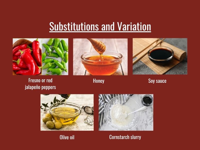 Thai chili hot sauce substitutions and variations