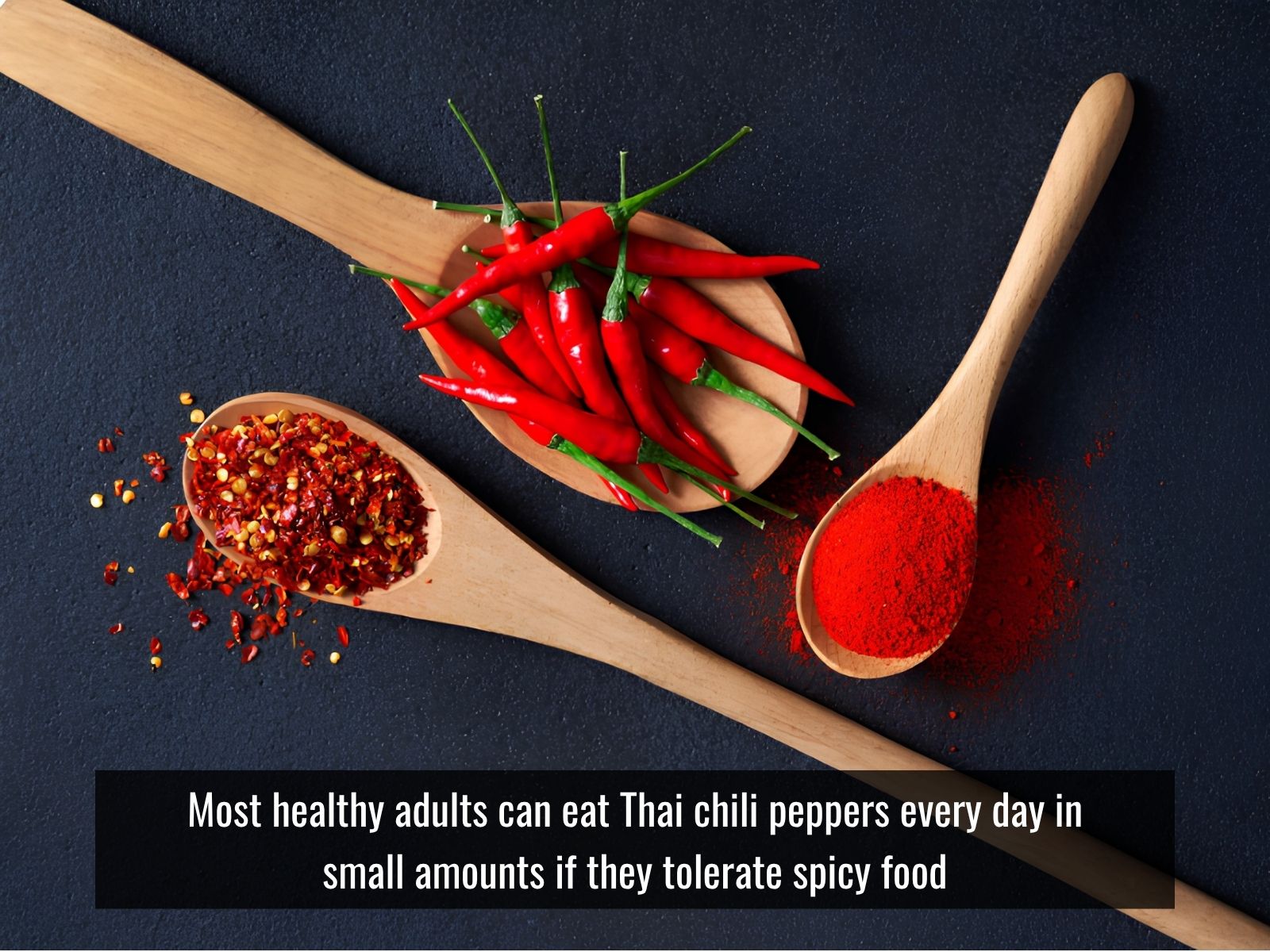 Small daily serving of Thai chili peppers