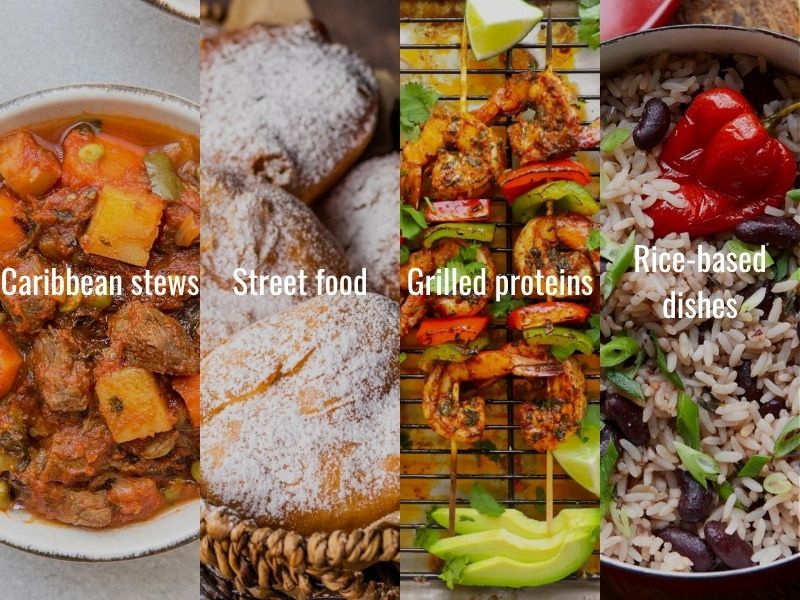 Trinidad hot sauce with Caribbean dishes