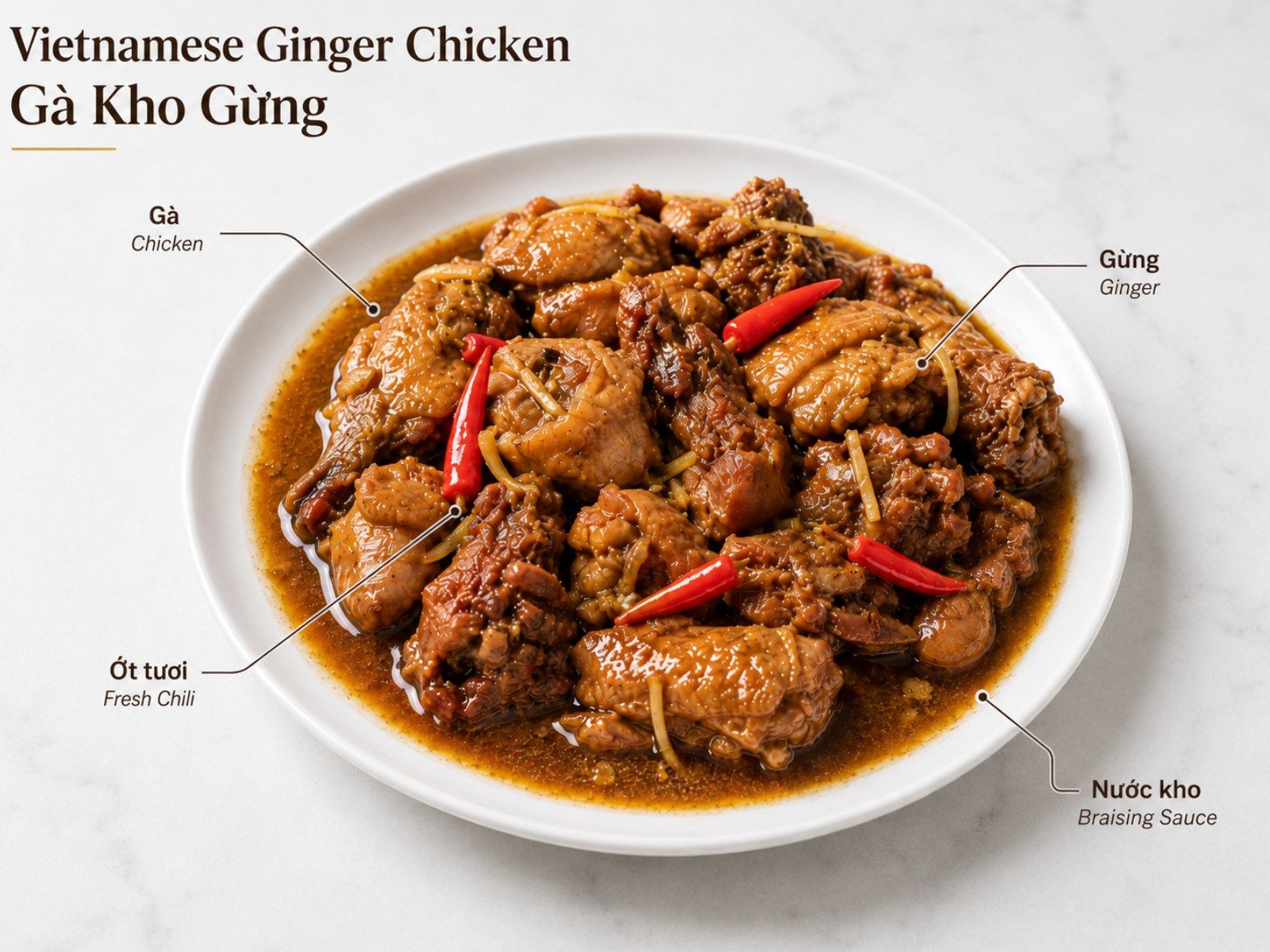 Vietnamese ginger chicken overview