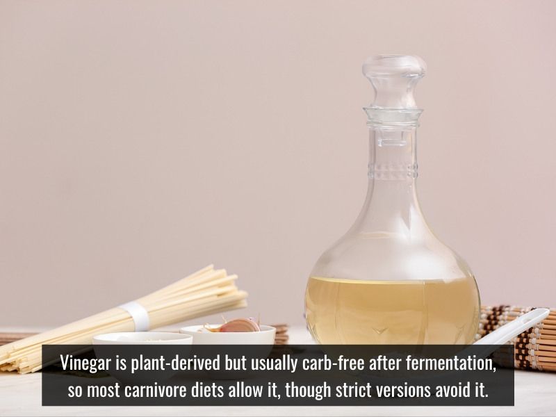 vinegar is widely tolerated in carnivore diets