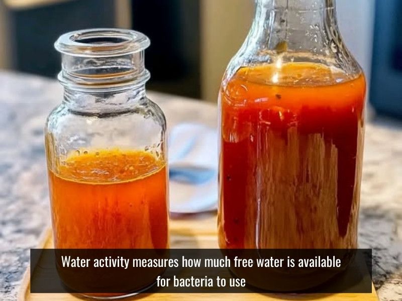 water activity measures bacteria-supporting moisture