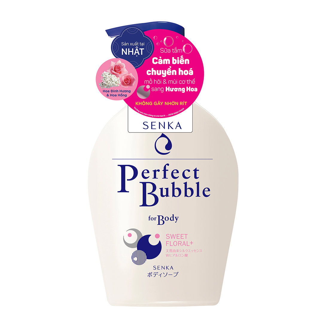 Sữa Tắm Dưỡng Ẩm Senka Hoa Hồng & Đinh Hương 500ml