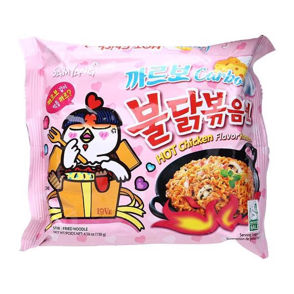 Mì gói khô gà cay Carbonara Samyang 130g