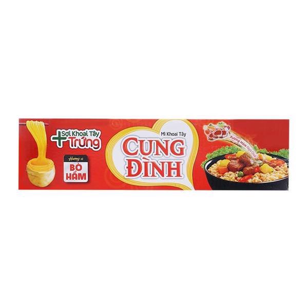 Thùng 30 gói mì ăn liền khoai tây Cung Đình Micoem lẩu tôm chua cay 77g
