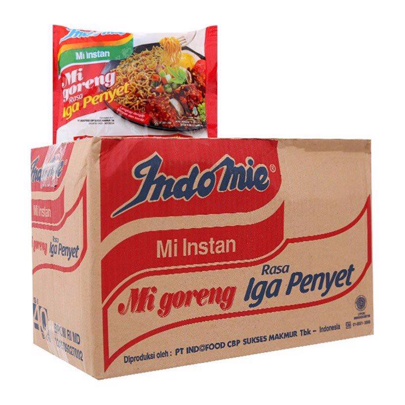 Thùng 40 gói mì xào khô Goreng indomie đặc biệt 85g