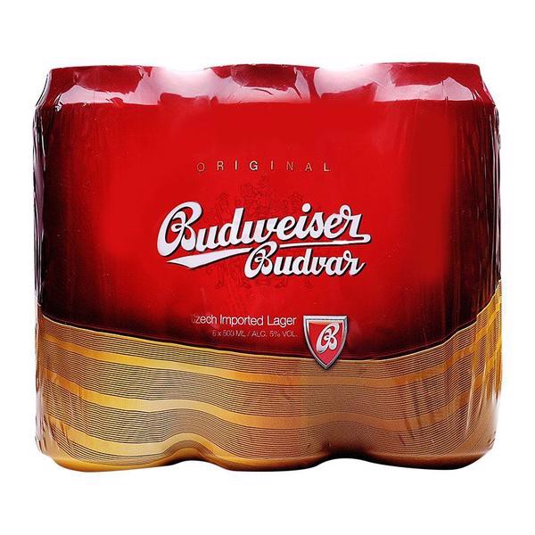 Bia Budweiser Budvar lốc 6 lon x 500ml