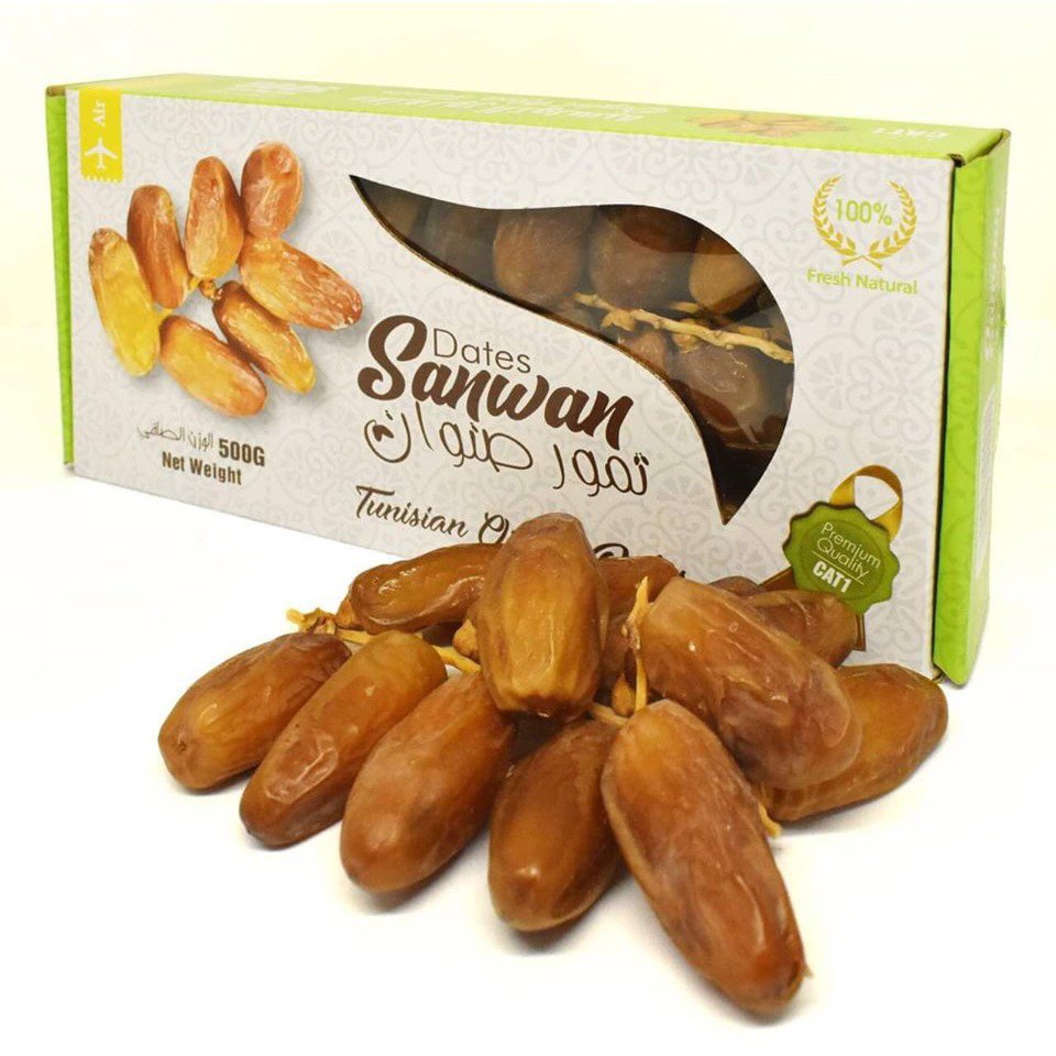 Chà là nguyên cành Sanwan hộp 500g