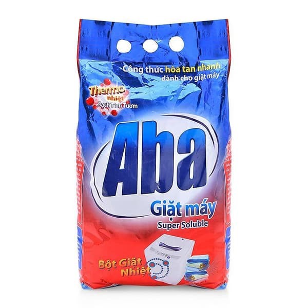 Bột giặt nhiệt Aba dùng cho giặt máy gói 3kg