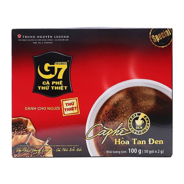 Cà phê đen hòa tan G7 hộp 50 gói x 2g