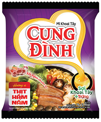 Mì Micoem khoai tây thịt hương nấm 79g