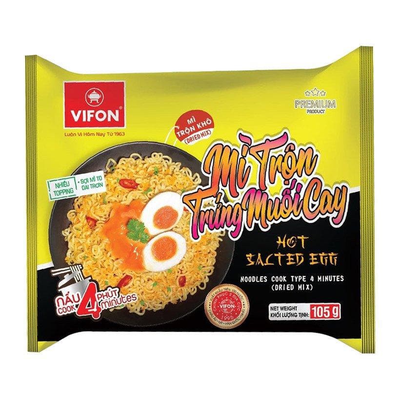 Mì trộn trứng muối cay Vifon gói 105g