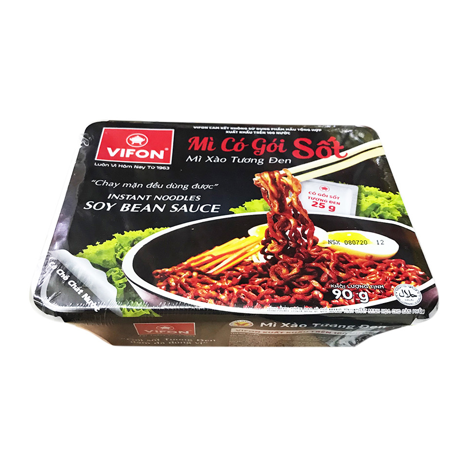 Mì xào tương đen Vifon khay 90g