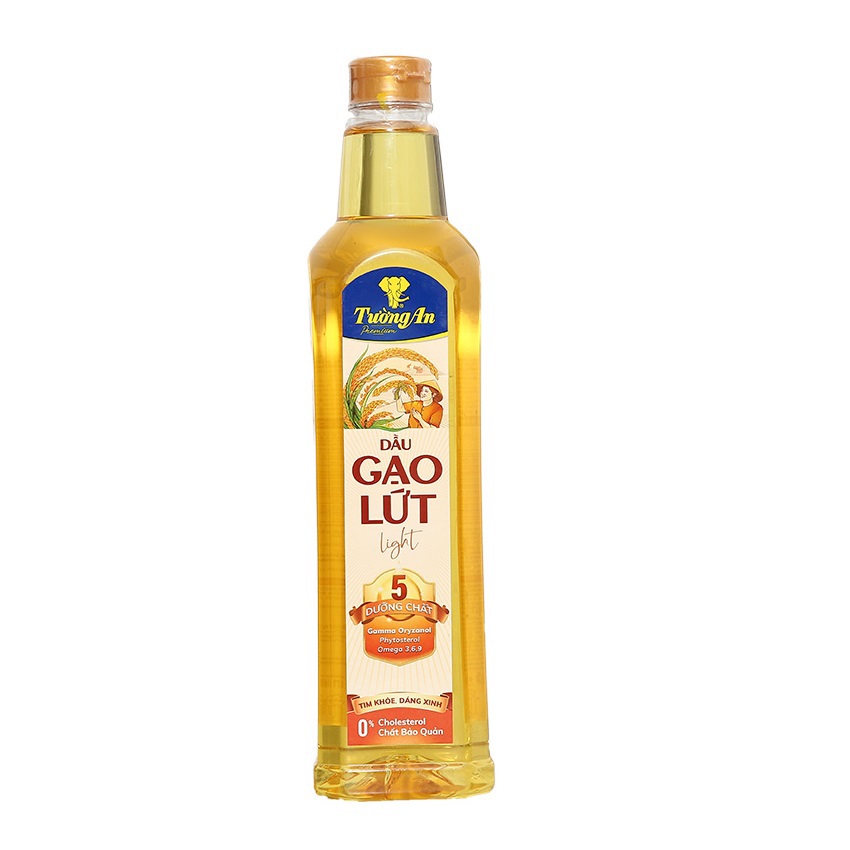 Dầu gạo lứt Light 5 dưỡng chất Tường An chai 1 lít
