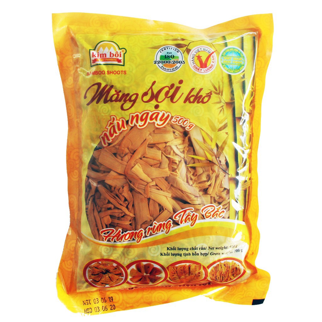 Măng sợi khô nấu ngay Kim Bôi gói 500g