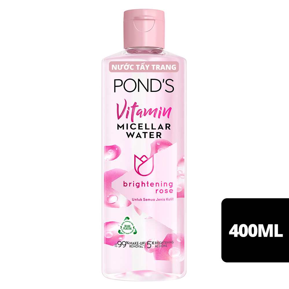 Nước Tẩy Trang Pond's Micellar Sạch Dịu Nhẹ Sáng Da 400ml