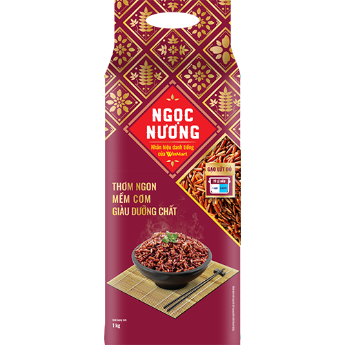 Gạo Ngọc Nương Lức đỏ túi 1kg