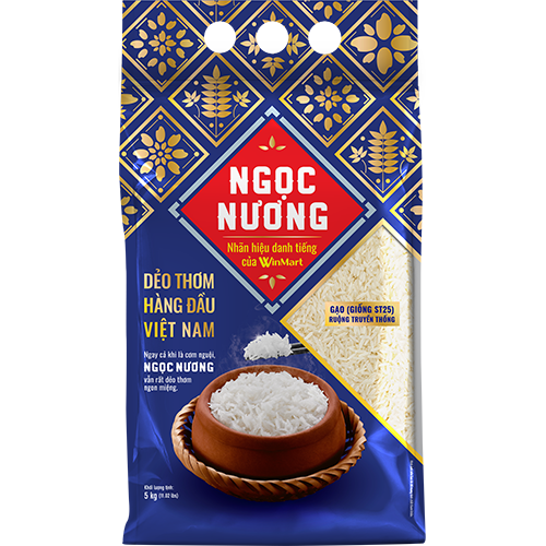 Gạo ST25 Ngọc Nương túi 5Kg