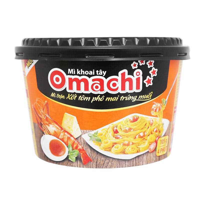 Mì Omachi trộn phô mai trứng muối 105g