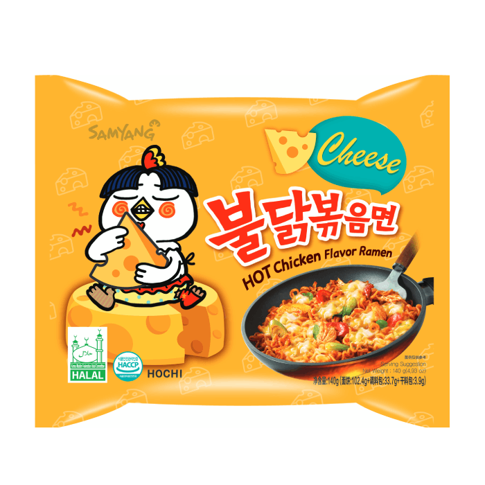 Mì khô gà cay vị phô mai Samyang gói 140g