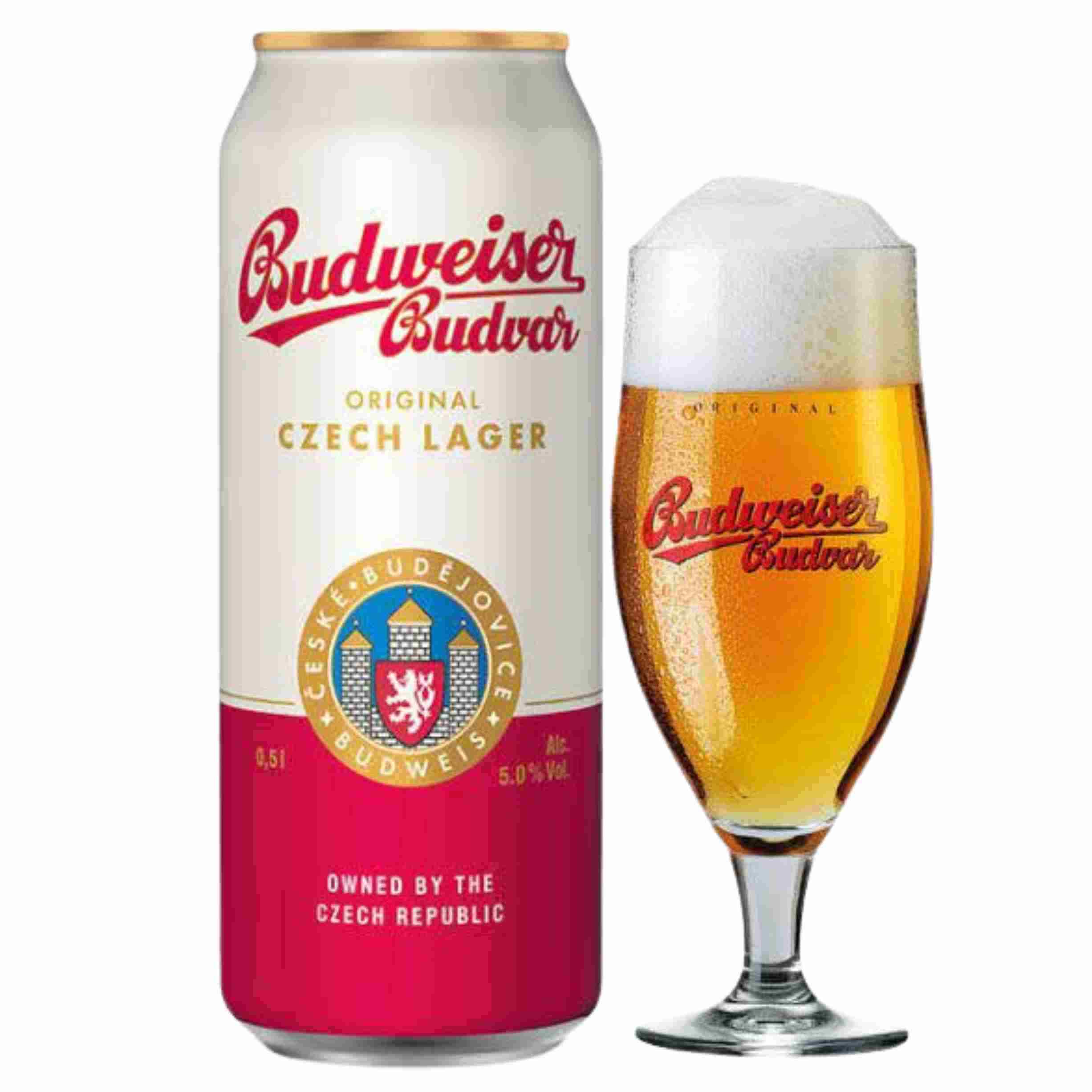 Bia Budweiser Budvar lon 500ml