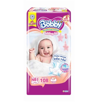 BOBBY Miếng lót newborn1 108 miếng