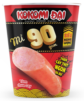 Mì ly đại Kokomi tôm chua cay có thịt 90g
