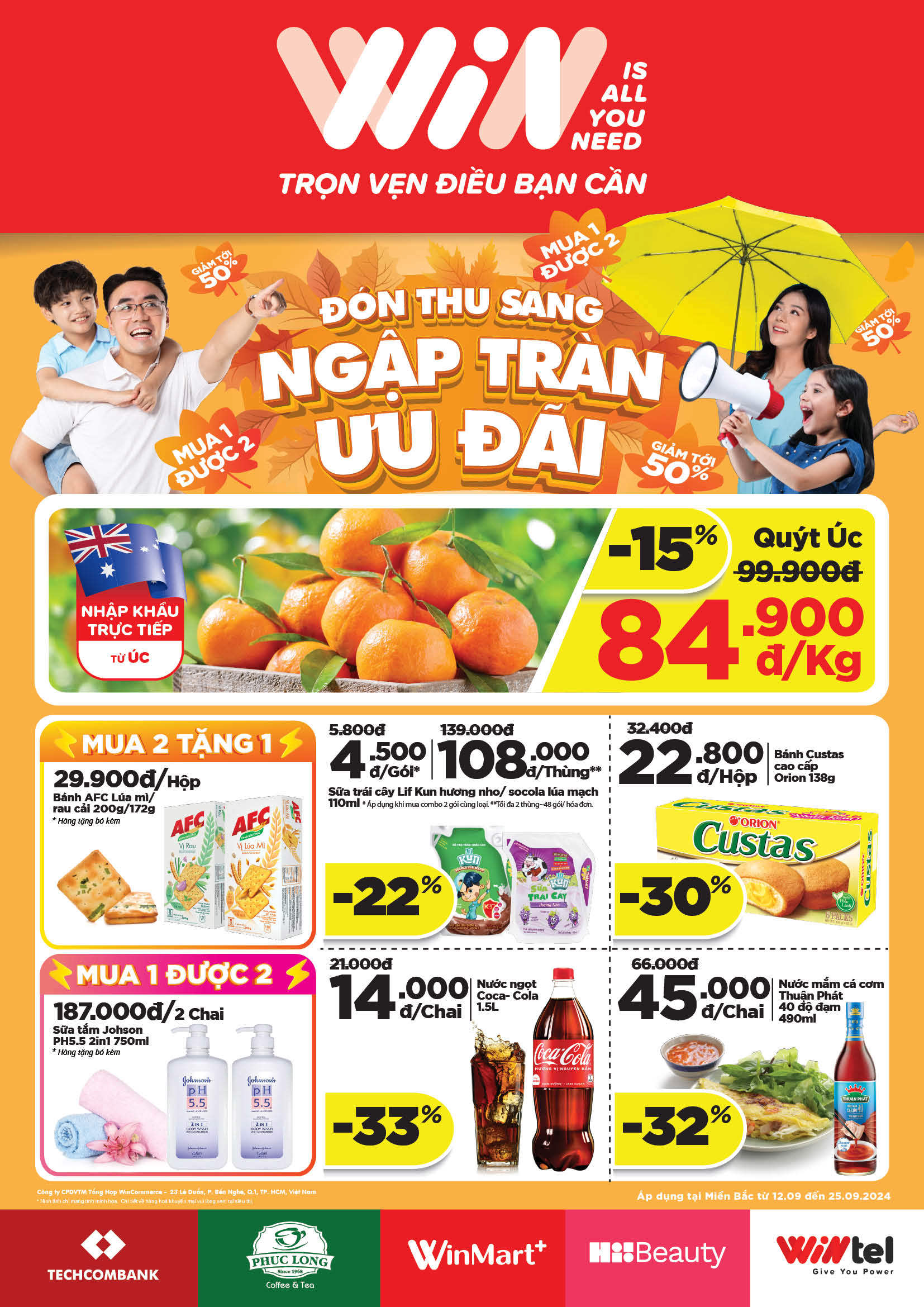 Cẩm Nang Mua sắm WinMart Plus từ 12.09 - 25.09 khu vực Miền Bắc_Winlife