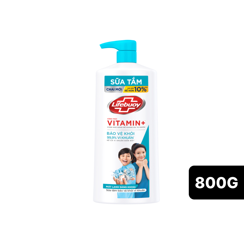 Sữa Tắm Lifebuoy Mát Lạnh Sảng Khoái Chai 850g