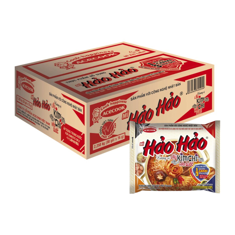Hảo Hảo Mì lẩu kim chi Hàn Quốc 75g