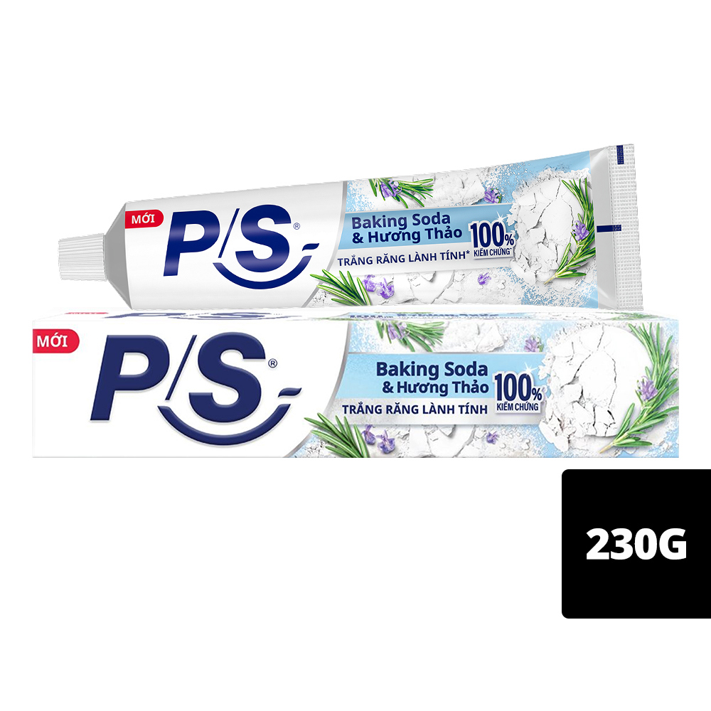 Kem Đánh Răng P/S Bảo Vệ 123 Baking Soda & Hương Thảo Hộp 230g