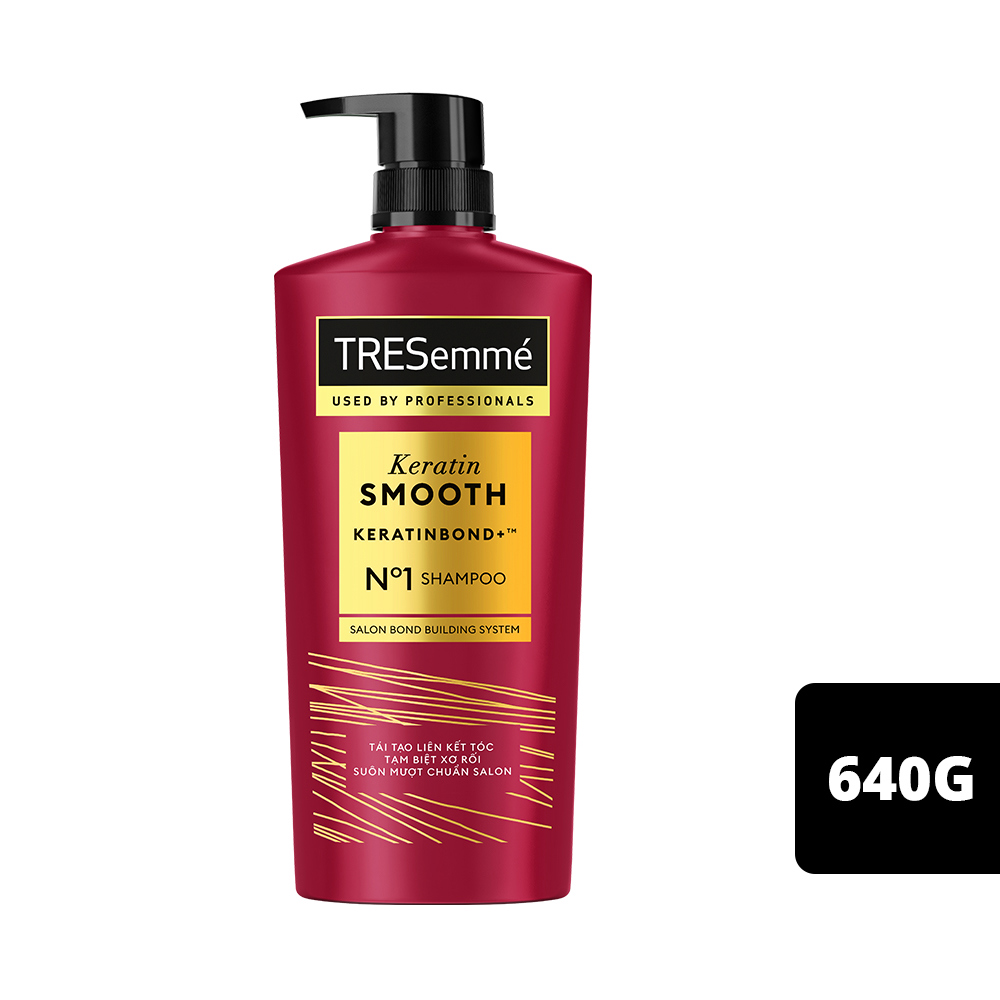 Dầu Gội Tresemme Keratin Vào Nếp Suôn Mượt Chai 640g