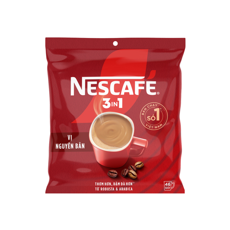Cà phê đậm đà hài hòa Nescafe 46 gói x 16g