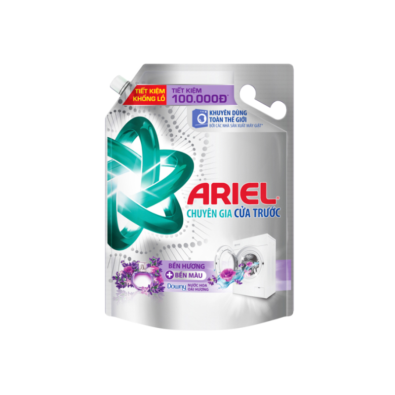 Nước giặt Ariel cửa trước downy oải hương túi 3.7kg