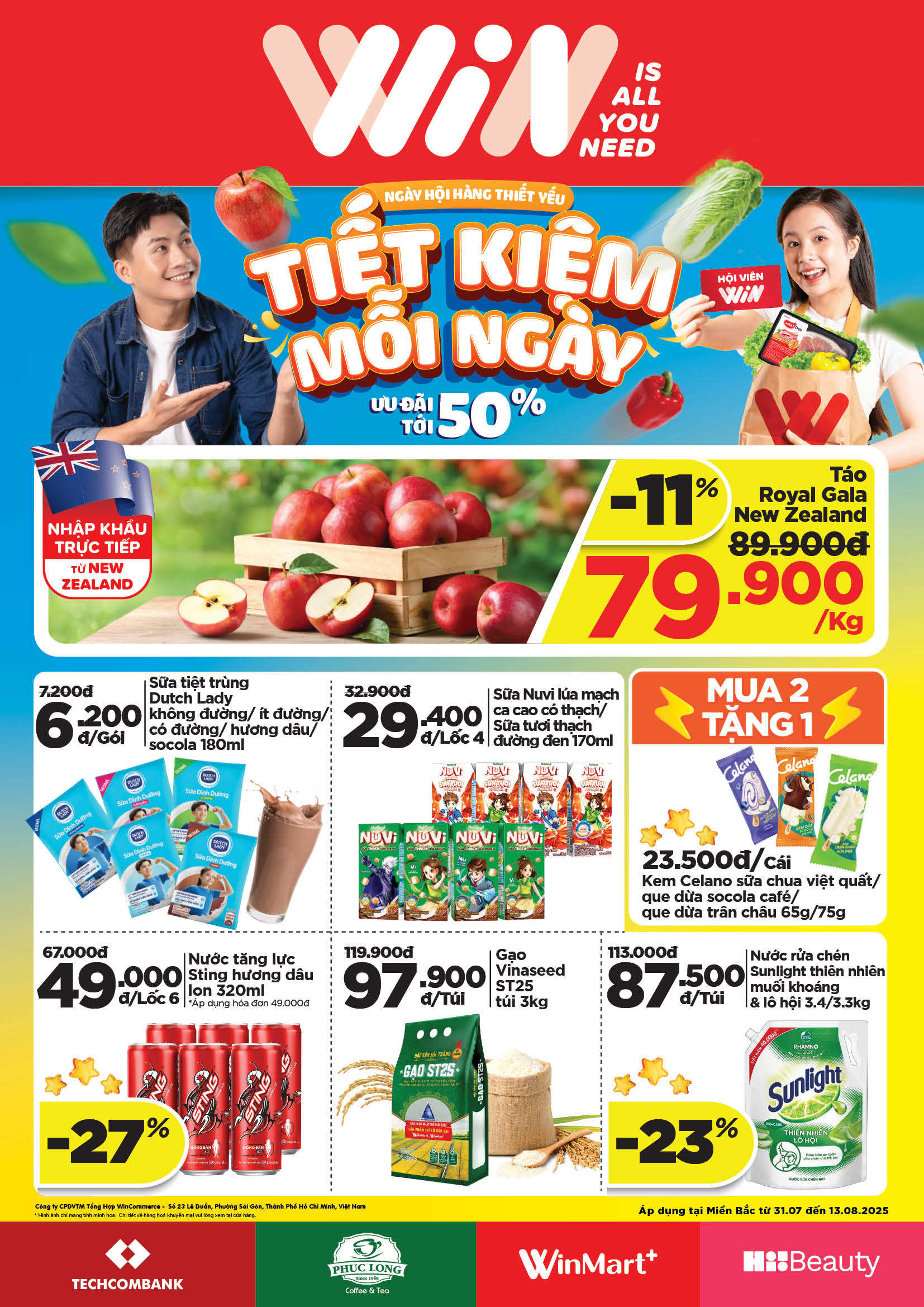 Cẩm Nang Mua sắm WinMart Plus từ 31/07/2025 - 13/08/2025 khu vực Miền ...
