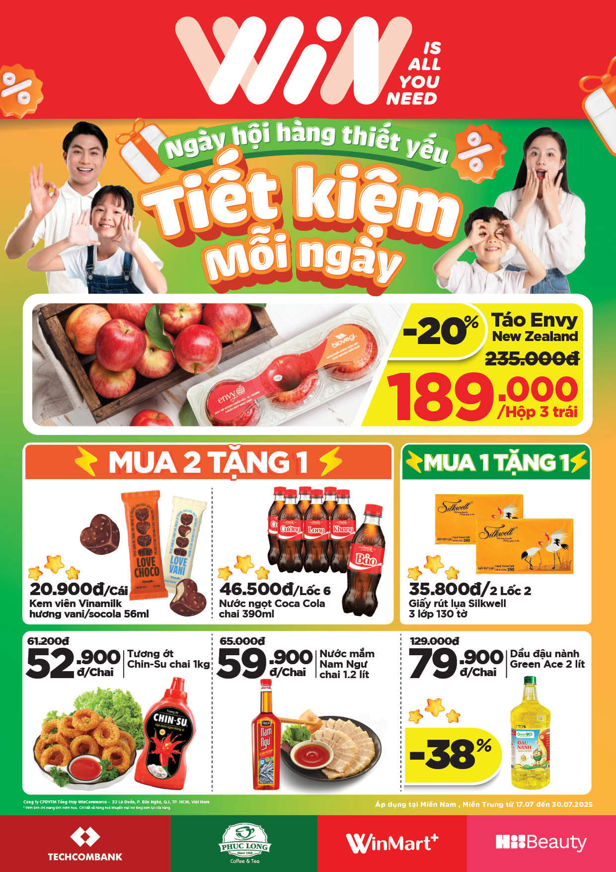 Cẩm Nang Mua sắm WinMart Plus từ 17/07/2025 - 30/07/2025 khu vực Miền ...