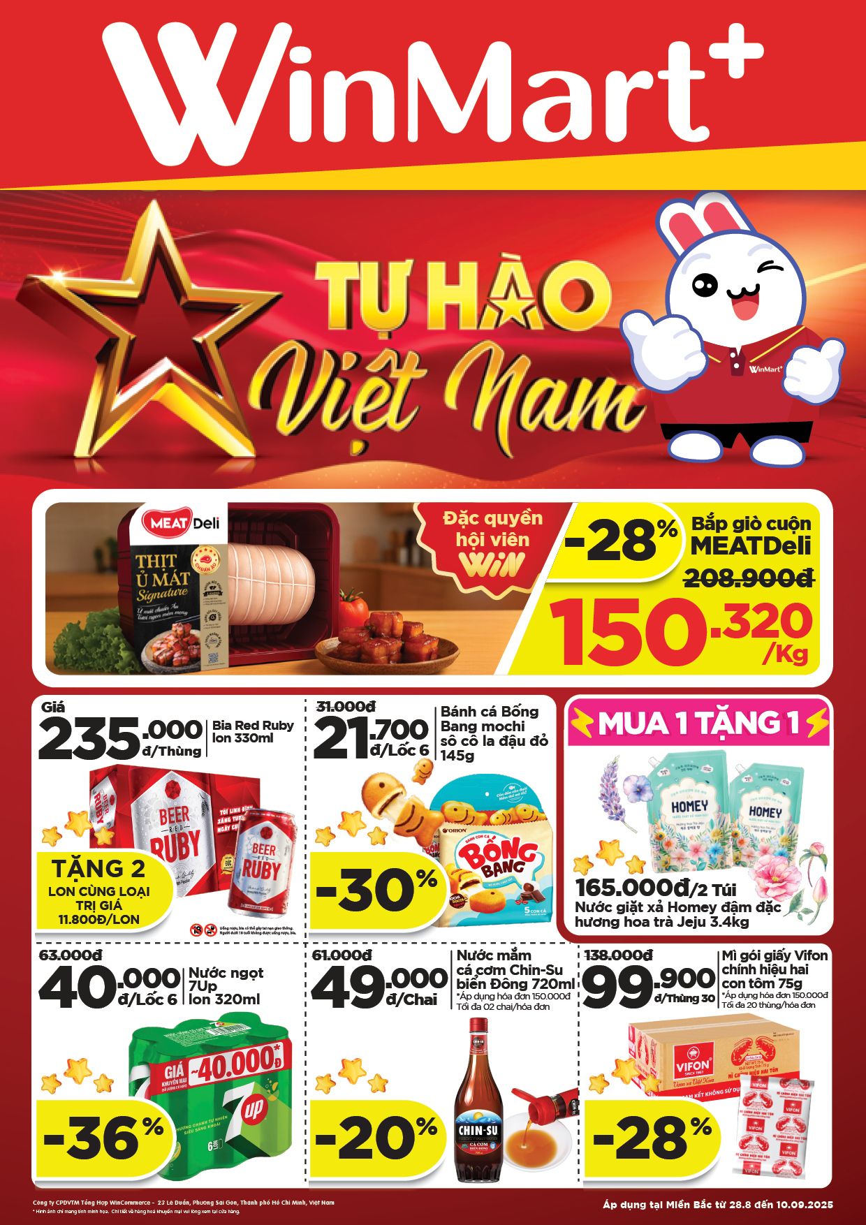 Cẩm Nang Mua sắm WinMart Plus từ 28/08/2025 - 10/09/2025 khu vực Miền ...